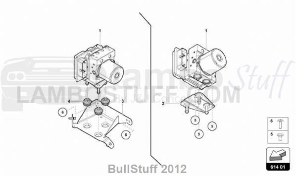 2017 Lamborghini AVENTADOR S AUSTRALIA ABS UNIT WITH CONTROL UNIT (614.01.00)